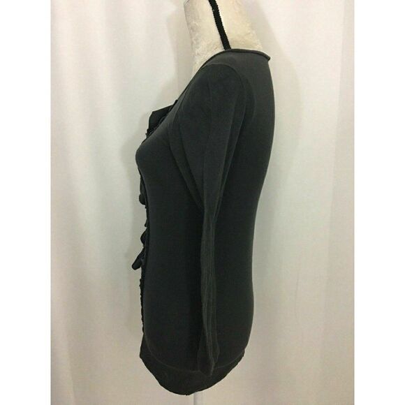 J Crew Long Sleeve Ruffle Top 100% cotton top - Picture 3 of 6